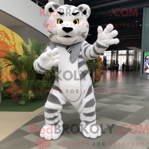 White Tiger maskot kostyme...