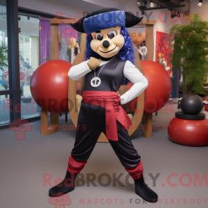 Navy Pirate maskot kostume...