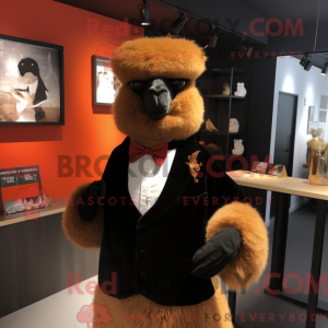 Rust Alpaca maskot kostume...