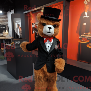 Rust Alpaca maskot kostume...