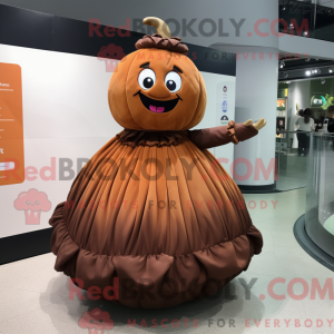 Brown Pumpkin mascot...
