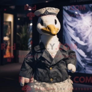 Navy Goose mascottekostuum...