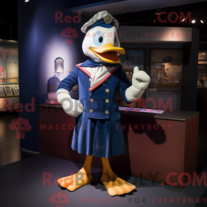 Navy Goose mascot costume...