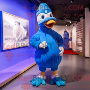 Blue Geese maskot...
