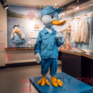 Blue Geese maskot...