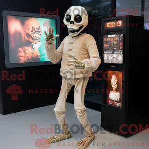Tan Undead mascot costume...
