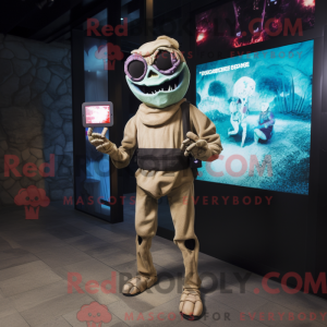 Tan Undead mascot costume...