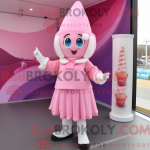 Pink Ice Cream mascot...