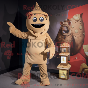 Tan Gulasch maskot kostume...