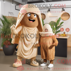 Tan Goulash mascottekostuum...