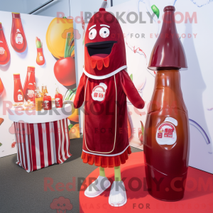 Maroon Bottle Of Ketchup...