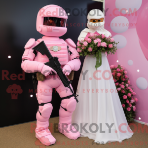 Pink Commando mascot...