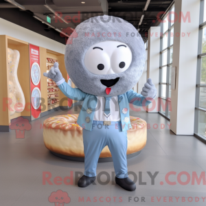Silver Donut maskot kostume...