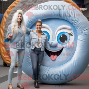 Maskottchenkostüm Silber...
