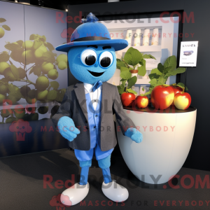 Sky Blue Apple mascot...