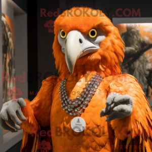 Orange Hawk Maskottchen...