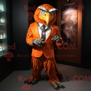 Orange Hawk maskot kostume...