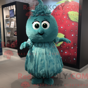 Turquoise Raspberry mascot...
