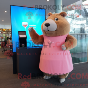 Costume de mascotte Peach...