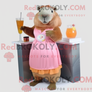 Costume de mascotte Peach...