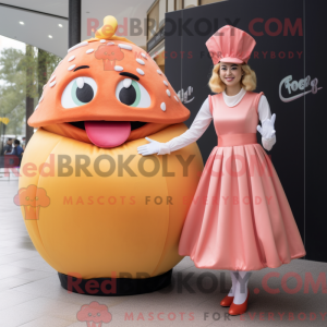 Peach Burgers mascot...