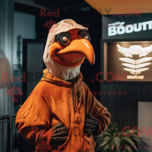 Rust Vulture maskot kostume...
