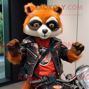 Roter Panda Maskottchen...