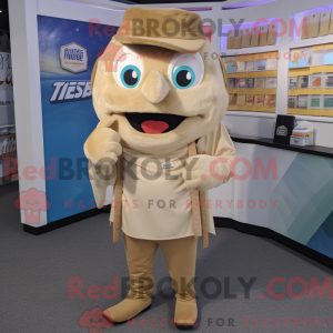 Boneco de máscara Beige...