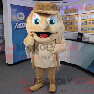 Personaggio mascotte beige...