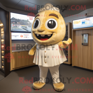 Personaggio mascotte beige...