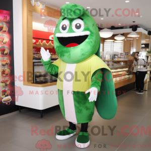 Green Sushi mascot costume...
