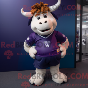 Purple Bull Maskottchen...