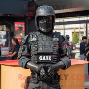 Black Gi Joe mascot costume...