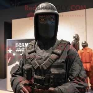 Black Gi Joe mascot costume...