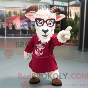 Maroon ged maskot kostume...