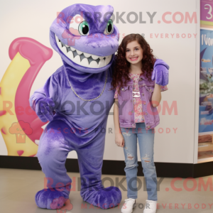 Mascotte de Python violet...