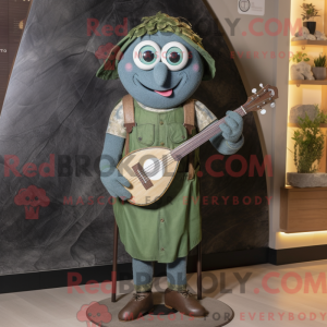 Oliven keltisk harpe maskot...