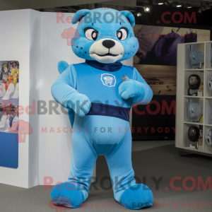 Sky Blue Puma mascot...