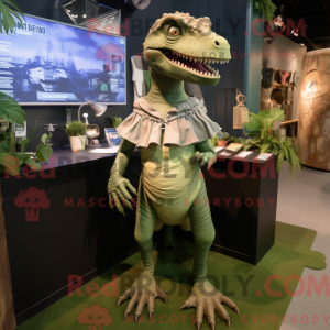 Olive Allosaurus mascot...