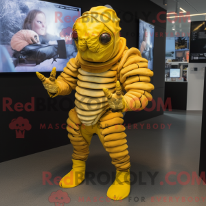 Yellow Trilobite mascot...