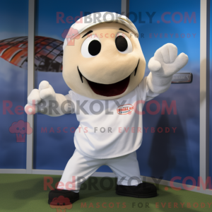 White Baseball Glove mascot...