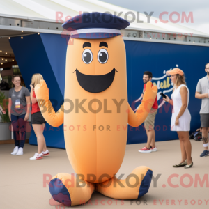Navy Hot Dog mascot costume...