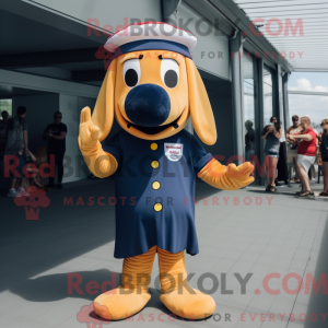 Navy Hot Dog maskot kostume...