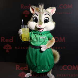 Green Chipmunk mascot...