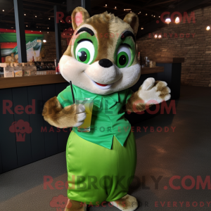 Green Chipmunk mascot...