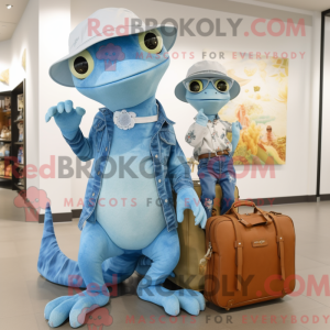 Maskotka Sky Blue Geckos...