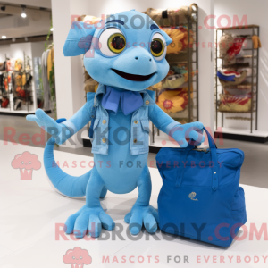 Sky Blue Geckos mascotte...