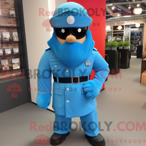 Mascotte de Commando bleu...