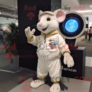 Cream Rat maskot kostume...