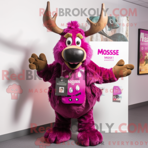 Magenta Moose máscara de...